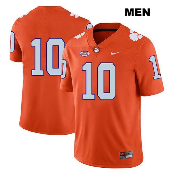 Men's Clemson Tigers #10 Baylon Spector Stitched Orange Legend Authentic Nike No Name NCAA College Football Jersey HDE5246IU
